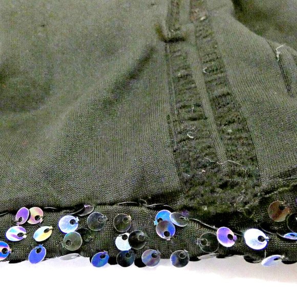 Sexy Prom Women Size 6 Mini Dress Multicolor Sequins Drop Shoulder Bodycon *Flaw - Picture 14 of 15